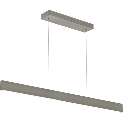 AFX Lighting STHP0146LAJD2SN 46-in 23W LED Stealth Linear Pendant, 1475 lm, 120V-277V, CCT Select, Nickel