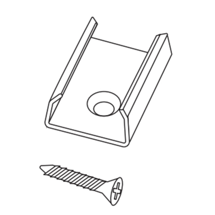 Alloy LED AL-50-05-9981 Surfa 3 - Metal Mounting Clips and Screws - 5 Pack