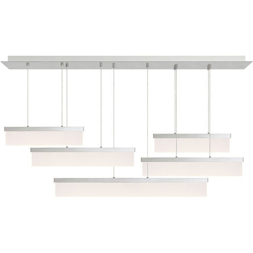 Visual Comfort Architectural 700LSSWPN-LED930 Modern Sean Lavin Sweep LED 58 inch Linear Suspension Ceiling Light - CCT: 3000K - Finish: Polished Nickel