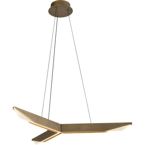 Kuzco Lighting PD64231-VB-UNV-010 Tachi LED 31.13 inch Urban Bronze Pendant Ceiling Light Vintage Brass Finish