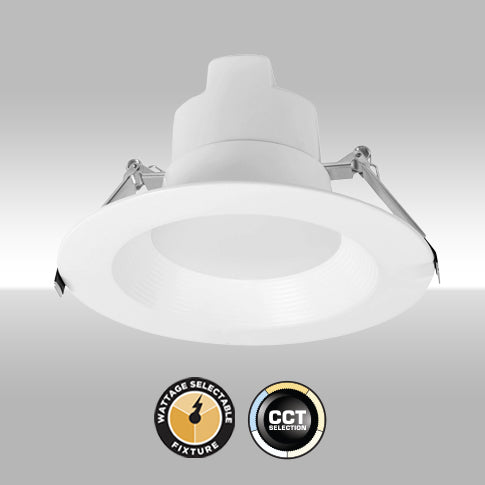Maxlite RCF4V06WCSTA Universal Downlight 4 Inch - Wattage Selectable - Color Temp Selectable - 277-480V With 120V Triac Dimming - TAA