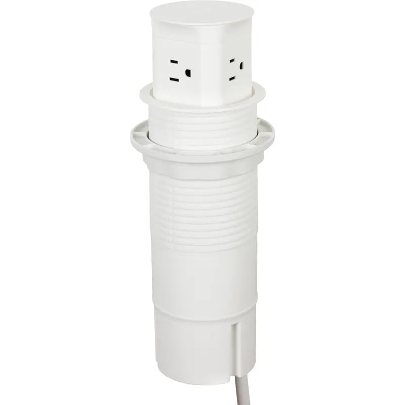 Task Lighting UPS15A4WT Pop Up Power Receptacle 4 Outlets 15A 120V White