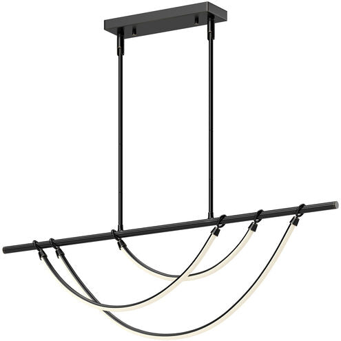 Alora Lighting LP317448UB Aryas LED 48 inch Urban Bronze Linear Pendant Ceiling Light