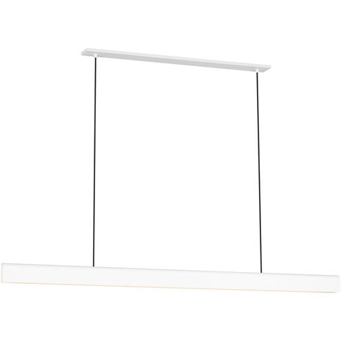 Visual Comfort Modern Collection PBLS79927MW Cloak 60" Linear Chandelier 2700K Matte White LED