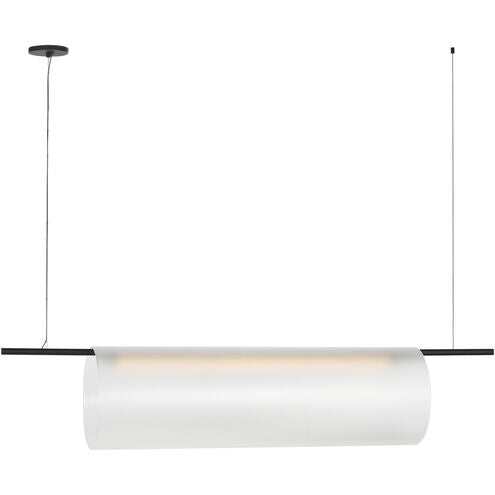 Visual Comfort Modern Collection PBLS80827BEG Peter Bristol Trace 60" 13.3W, Nightshade Black 2700K LED Linear Chandelier