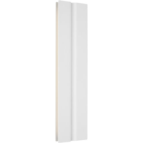 Visual Comfort Modern Collection PBV80027MW Cloak 18 Vanity Wall Light, 2700K Matte White LED