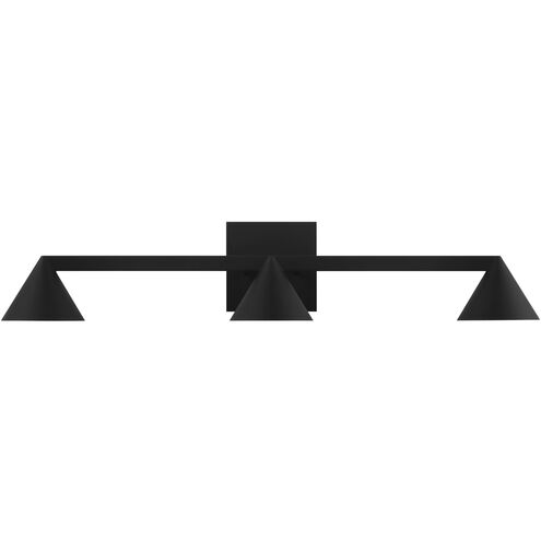 Visual Comfort Modern Collection SLBA78927B Sean Lavin Midrand LED 25.5 Inch Nightshade Black Bath Vanity Light 2700K