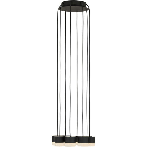 Visual Comfort Modern Collection SLCH52230B Sean Lavin Gable 8 Light 10.4 Inch Nightshade Black Chandelier LED 34.4W 3000K