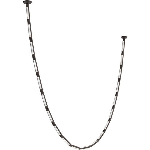 Visual Comfort Modern Collection SLCH65330BZR Sean Lavin Catena 103 Inch Bronze Crystal Remote Lamping LED Chandelier 34W 3000K