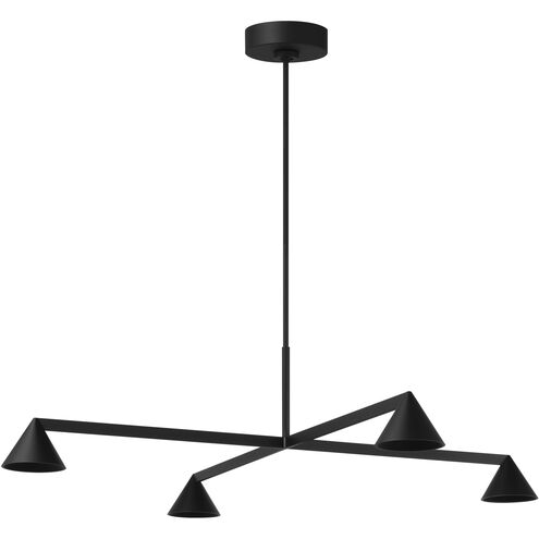 Visual Comfort Modern Collection SLCH78427B Midrand 52" 31.9W 2700K LED Chandelier Nightshade Black