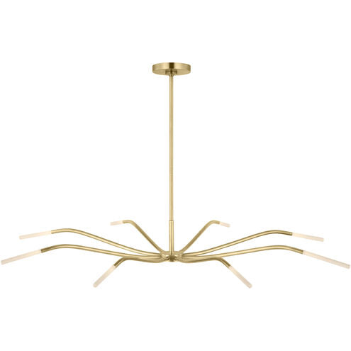 Visual Comfort Modern Collection SLCH81827HABEG Lajos 50" 24.2W, 2700K Brass LED Chandelier Ceiling Light