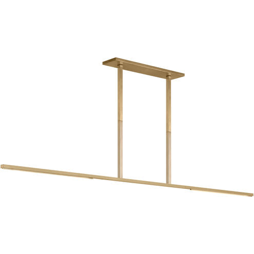 Visual Comfort Architectural SLLS56827CCHAB Modern Sean Lavin Cityscape 72" LED X-Large Linear Chandelier Ceiling light CCT 2700K - Finish Antique Brass