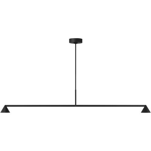 Visual Comfort Modern Collection SLLS78527B Midrand 60" Linear 26.3W 2700K LED Chandelier Nightshade Black