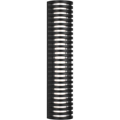 Visual Comfort Modern Collection SLOWS71727OB Quoddy 26.5" 14W 2700K LED Outdoor Wall Lantern Black