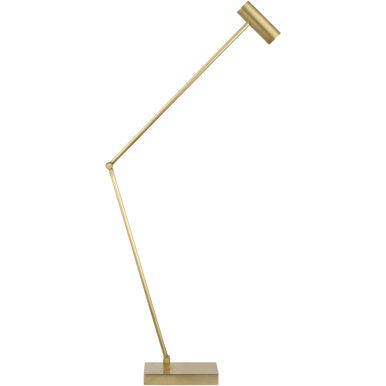 Visual Comfort Modern Collection SLTB57330HAB Sean Lavin Ponte 13.5" 9W 3000K LED Table Lamp Hand Rubbed Antique Brass