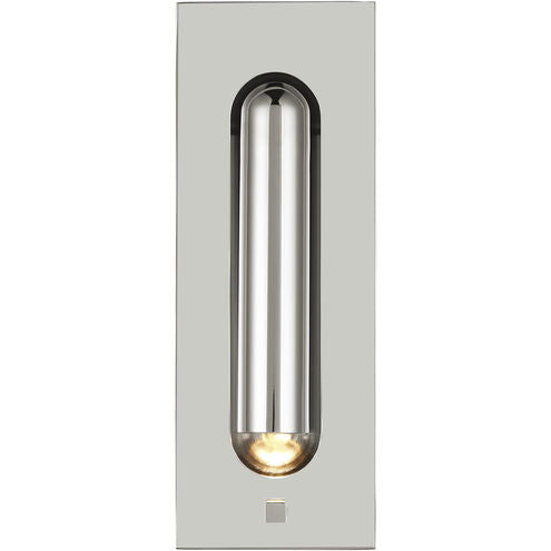 Visual Comfort Modern Collection SLTS67827PN Ponte 7.3" 8W 2700K 120V LED Task Sconce Wall Light Polished Nickel