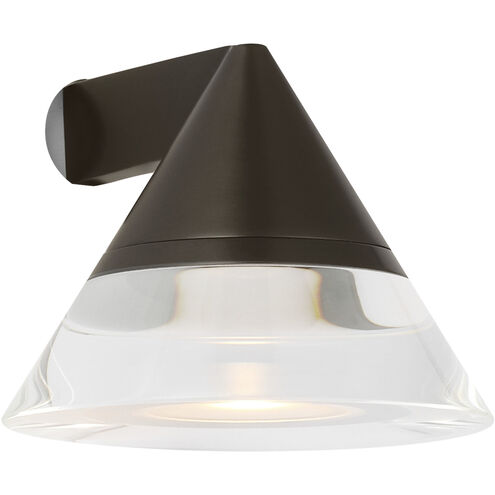 Visual Comfort Modern Collection SLTS75527BZCG Midrand 3.5" 9.5W 2700K LED Task Sconce Bronze Crystal