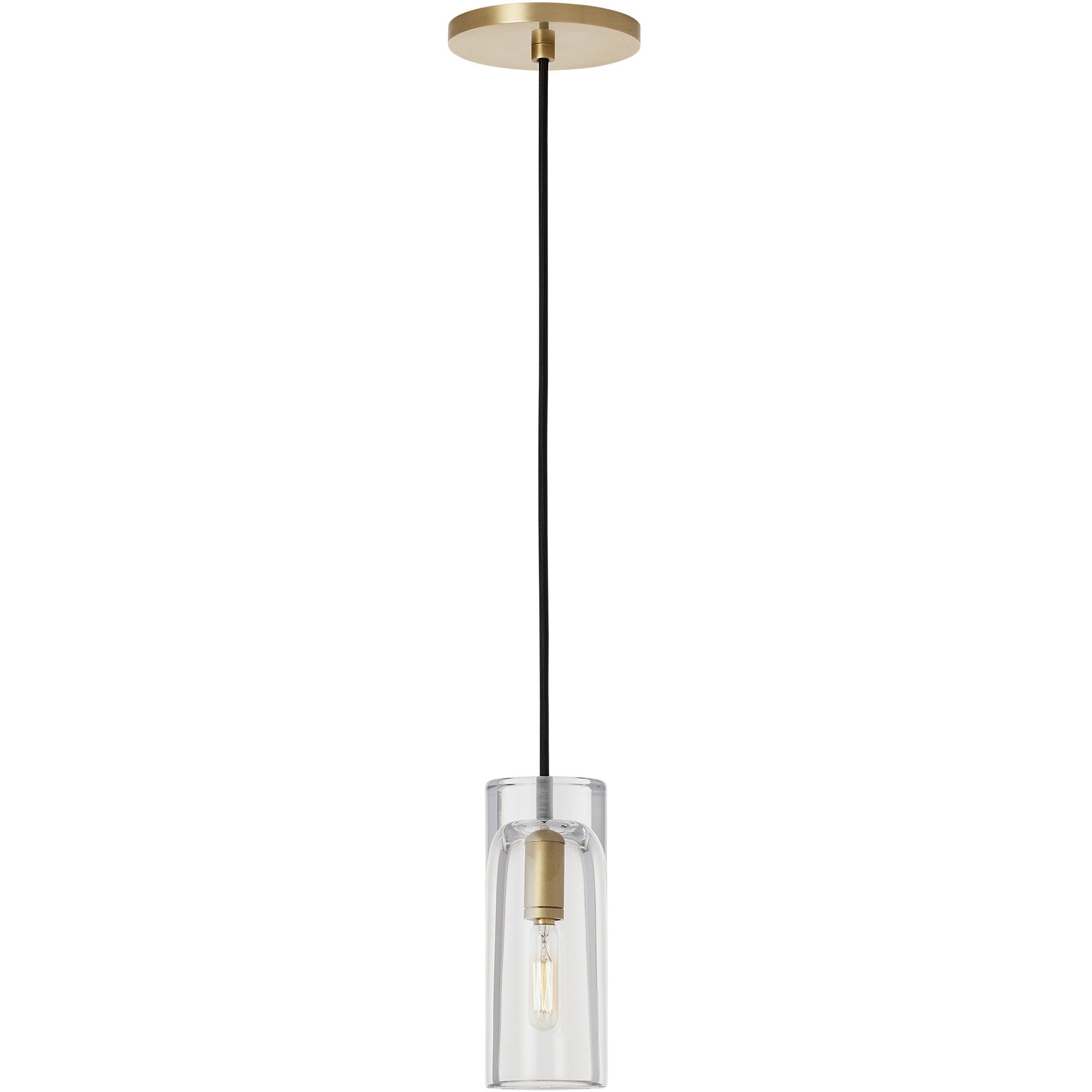 Visual Comfort Architectural SLPD277CNB-L Modern Sean Lavin Horizon 1 Light 3.1 inch LED Pendant Ceiling Light - Voltage 120V - Finish Natural Brass