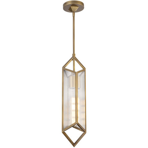 Alora Lighting PD332119VBCR Cairo 1 Light 5.13 inch Vintage Brass Pendant Ceiling Light
