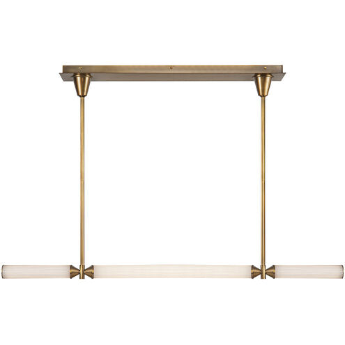 Alora Lighting LP348148VBFR Edwin LED 47.88 inch Vintage Brass Linear Pendant Ceiling Light