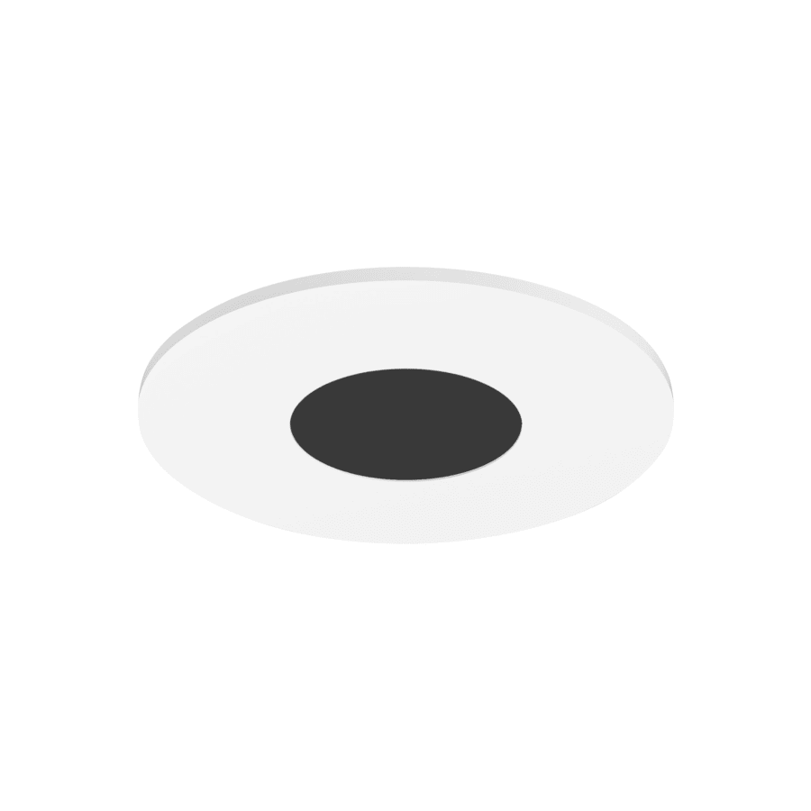 Visual Comfort Architectural EN3RF15F-OB Entra 3" Round Trim – Flat Narrow Flood – Flanged 0.5"-0.75" Ceiling Thickness - Black Finish
