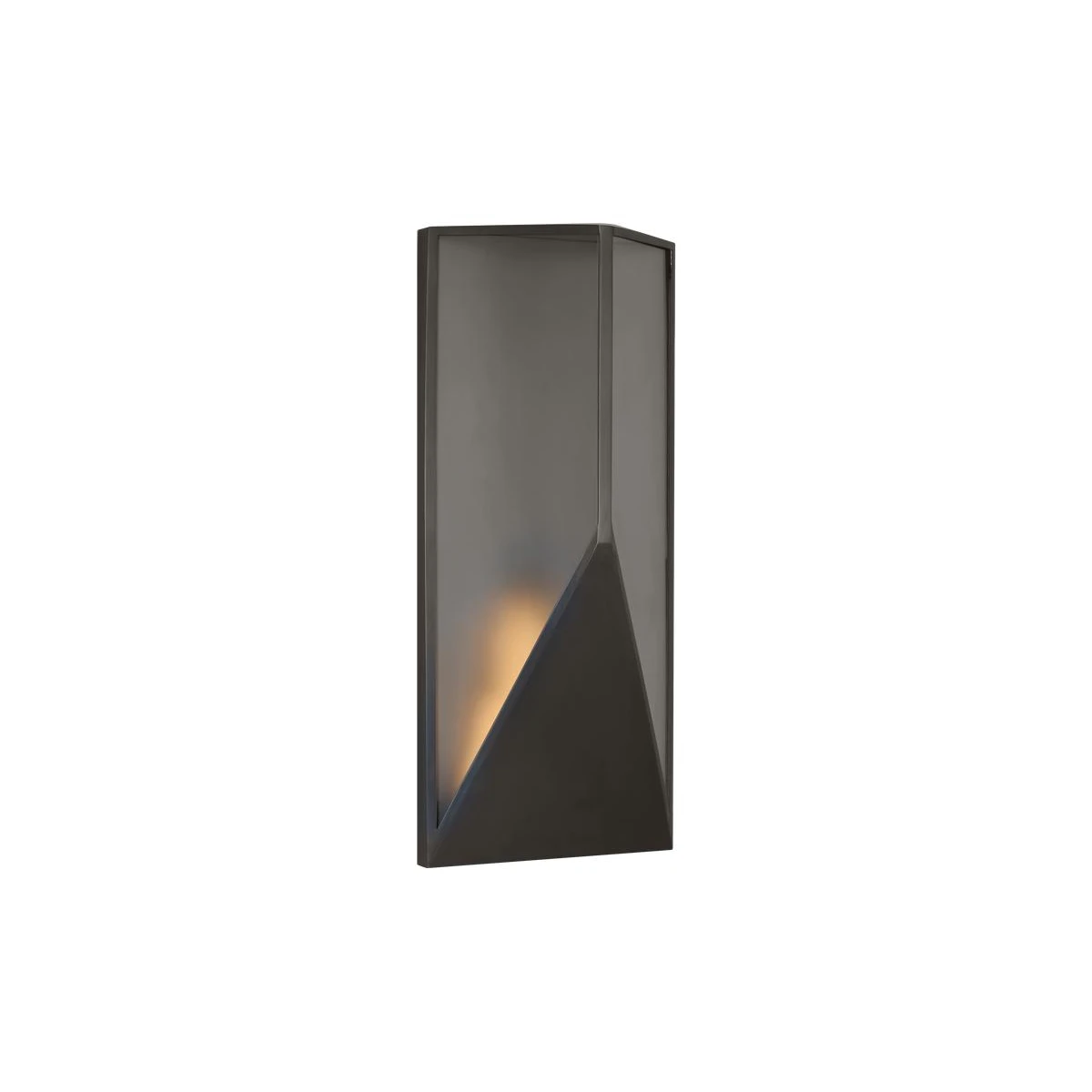 Visual Comfort Architectural KWOWS69127BZCG Kelly Wearstler Punto 22.2", 11W Bronze LED Outdoor Wall Lantern 2700K Integrated LED