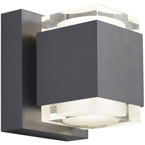 Visual Comfort Modern Collection 700OWVOT8406ZDOUNVS Voto 6.4" LED Bronze Outdoor Wall Light 4000K, Downlight Only