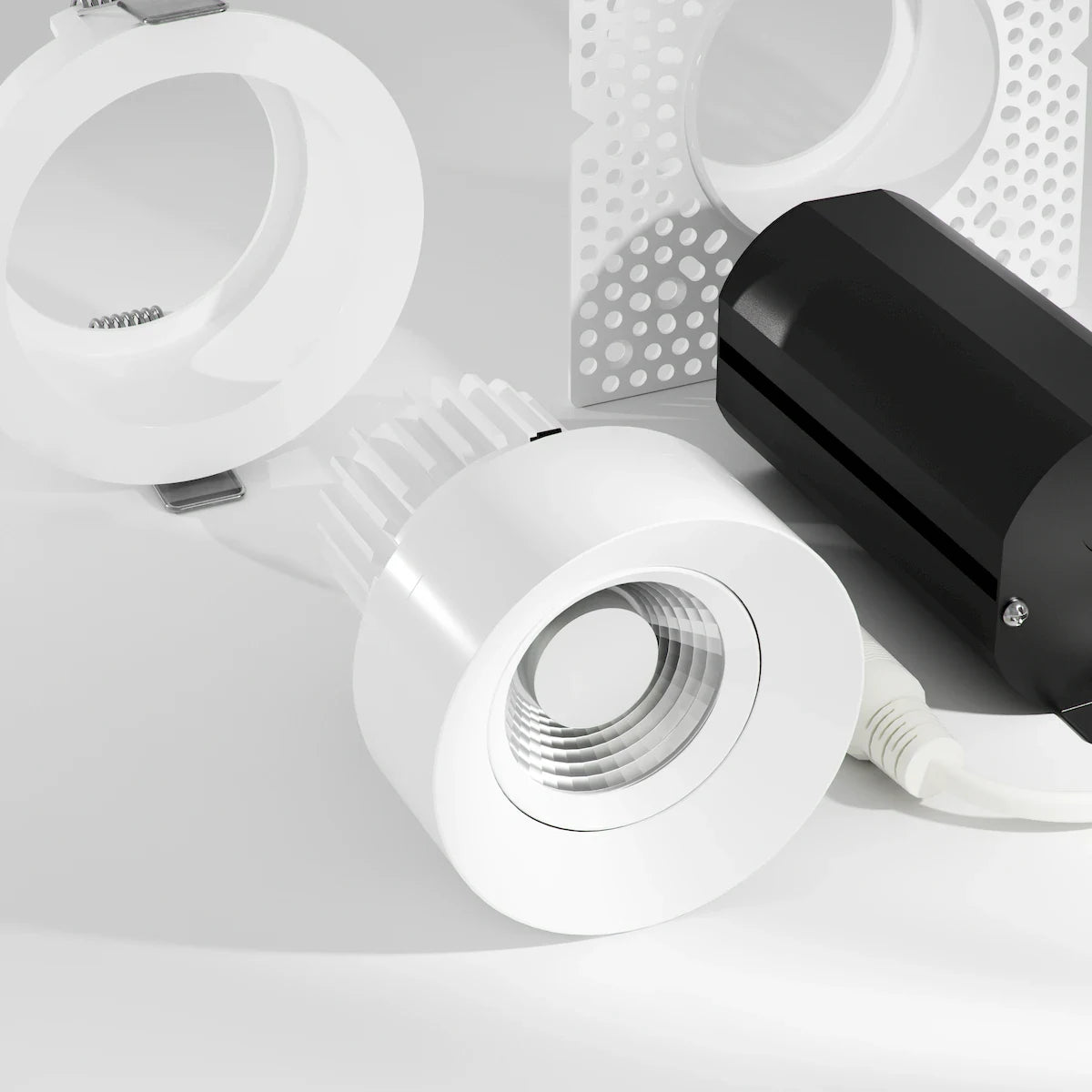 American Lighting RHYM-DL3R-12-36-GIM-5CCT-WH Rhyme 3" Round Gimbal LED Downlight - 12W - 950Lm - White