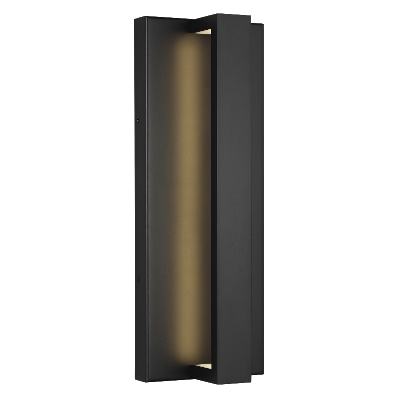Visual Comfort Architectural 700OWWND16B-LED930 Modern 16" Windfall LED Outdoor Wall Sconce Light - 120-277V - CCT : 3000K - Finish: Black