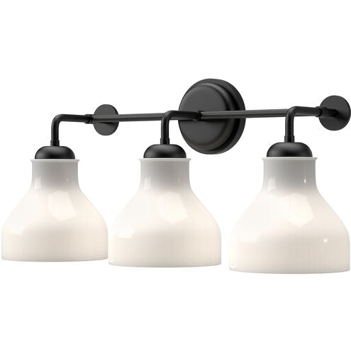 Alora Mood VL540322MBGO Westlake 3 Light 22.5 inch Bath Vanity Wall Light Matte Black Finish
