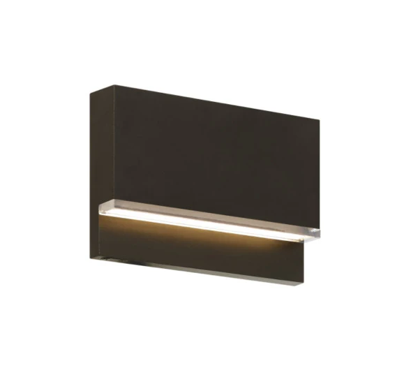 Visual Comfort Architectural 700OSWEND92730Z120 Wend 6" 120V LED Outdoor Wall/Step Light Bronze, Selectable CCT 2700K/3000K