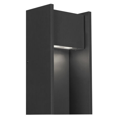 Visual Comfort Modern Collection 700OWZUR94018BUNVALF Zur 18" 20.5W 4000K LED Outdoor Wall Light Black In-Line Fuse