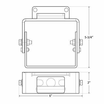 Westgate Lighting LFX-YK-WH, Mounting for LFX-LG and LFX-XL LED Flood Lights - Yoke White Finish