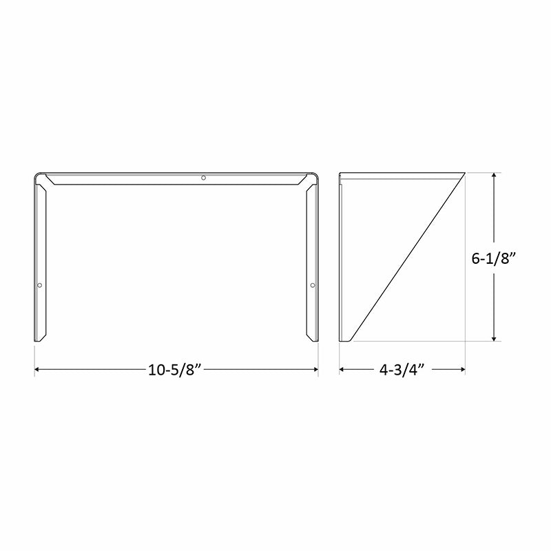 Westgate Lighting LF-SHROUD-A, Half Shroud For LFX And LFXPRO LG And LF4PRO Series