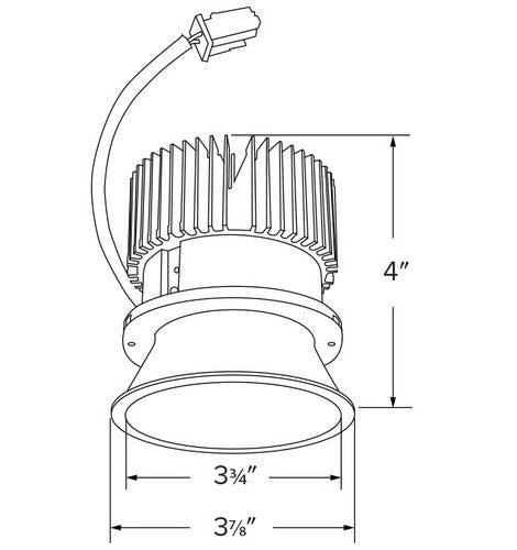 ELCO Lighting E430C012 Cedar System Modern LED 4 inch Recessed Lighting Light Engine with Trimless Reflector - BuyRite Electric