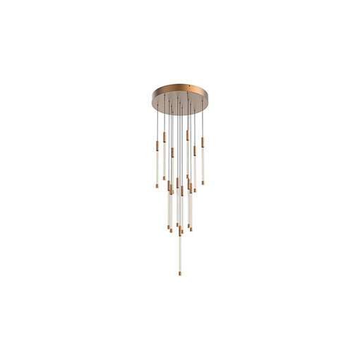 Kuzco Lighting MP75113-BG LED Motif 13 Inch Multi Light Pendant Ceiling Light Brushed Gold Finish