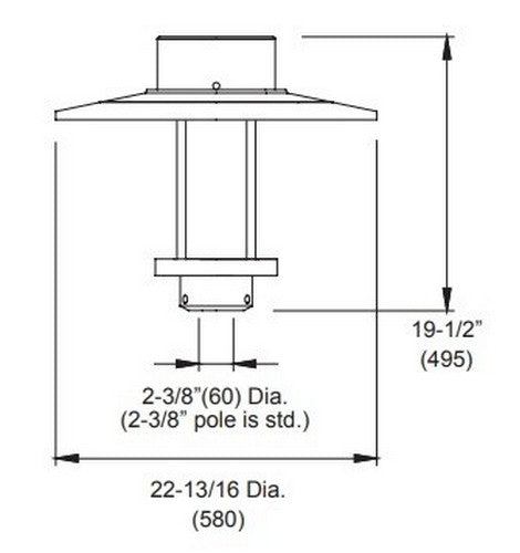 Utopia Lighting LPT-1 LED Post Top Light, 35W 40W- BuyRite Electric