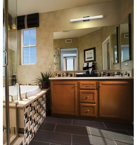 Lithonia Lighting Brushed Nickel FMVCCL Contemporary Cylinder 24" LED Vanity - BuyRite Electric