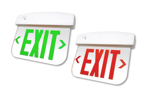 Utopia Lighting TEL Thermoplastic Led Edgelit Exit Sign with Battery Back Up - BuyRite Electric