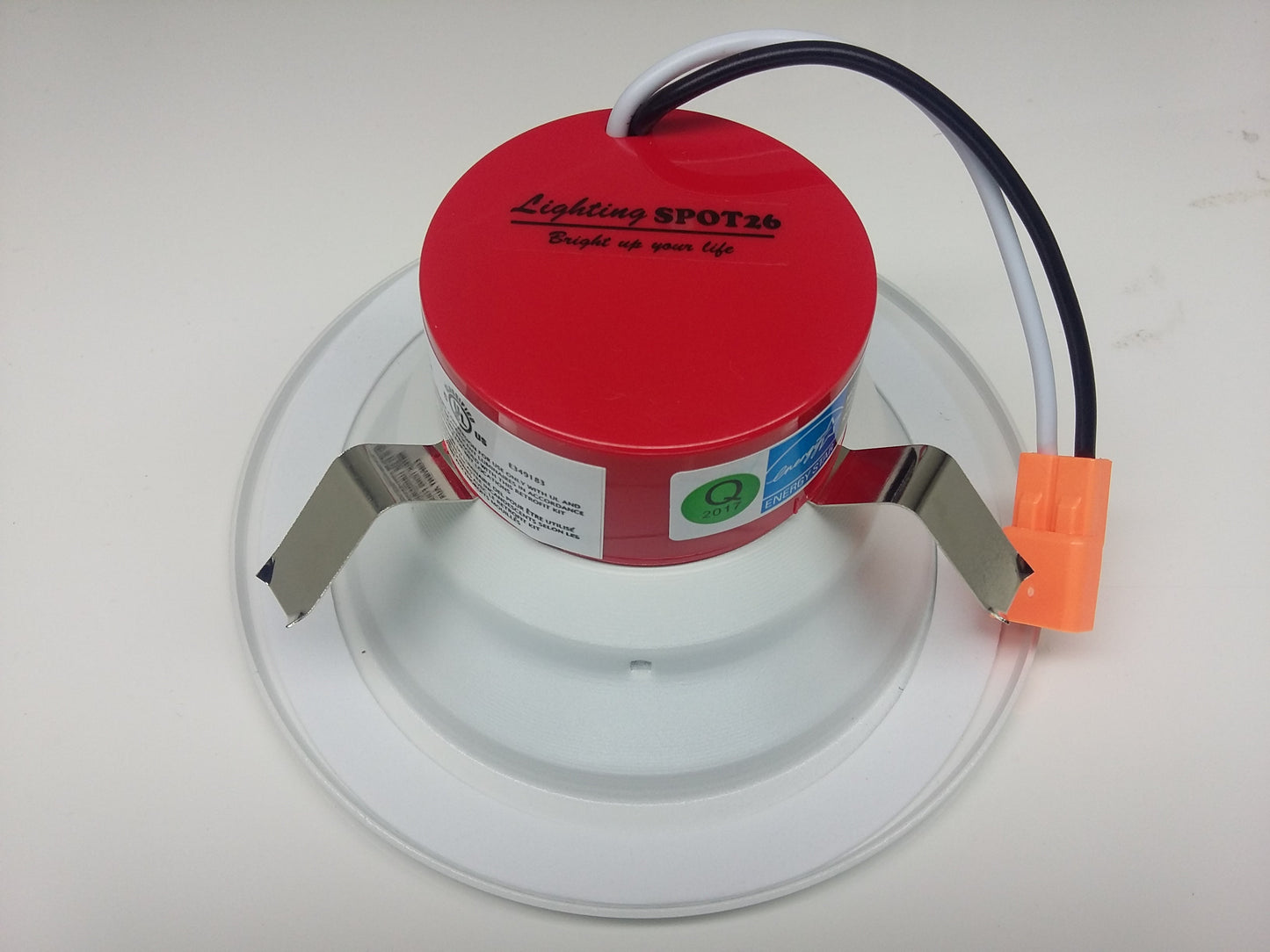 Lighting Spot 26 LSL-403EN-3K LED Retrofit round baffle dimmable 4 Inch Downlight 11W 3000K White Finish