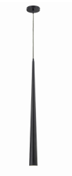Eurofase Lighting 20446-031 Sliver 1 Light 3 inch Pendant Ceiling Light Large Black Finish