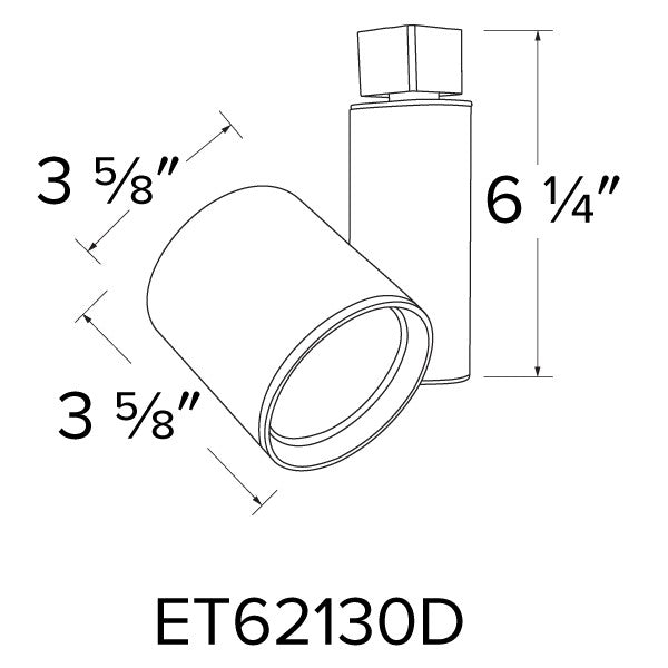 ELCO Lighting ET62140DW LED Gordian Track Fixture 40W 4000K 3150 lm 120V White Finish