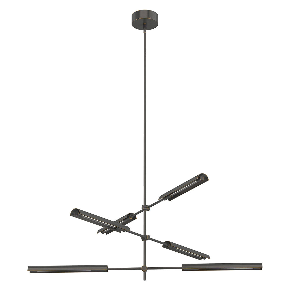 Alora Lighting MP316406UBMS LED Astrid Multi Light Pendant 6 Lights Urban Bronze Finish