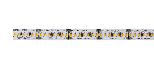Core Lighting LSM35-27K-100FT-24V Indoor Flexible LED Strip 3.0W length 100 Ft. Color temperature 2700K 24 Volts