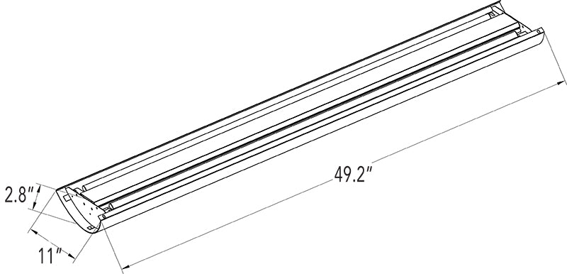 Westgate Lighting SCLP-UD-4FT-60W-MCT-D, Architectural Round Direct Indirect Suspended 40W MCT 3500K/4000K/5000K 0-10V Dimming