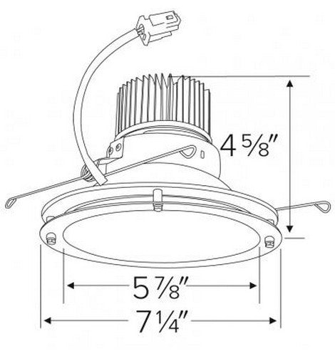 ELCO Lighting E612C 6 Inch Cedar System LED Light Engine with Drop Glass Trim 2- BuyRite Electric