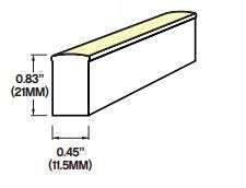 Core Lighting LNT45-F-AM-PF-24V 4.4W Neon Series LED Strip, 24V Color Temperature Amber Flat Lens