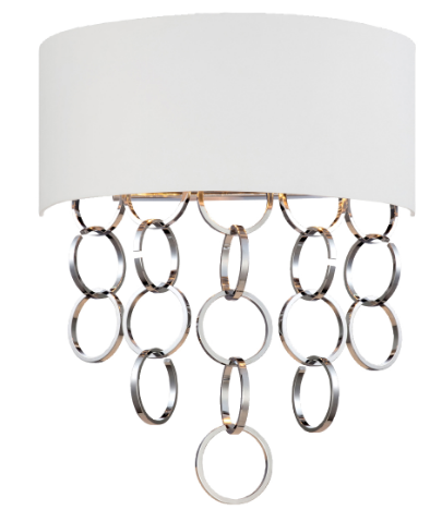 Eurofase Lighting 25612-011 Novello 80W 2 Light Wall Sconce Chrome Finish