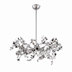 Eurofase Lighting 25623-017 Divo 5 Light 26 Inch Pendant Ceiling Light Polished Nickel Finish