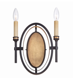 Eurofase Lighting 25644-012 Infinity 2 Light 10 inch Oil Rubbed Sconce Wall Light Bronze Finish